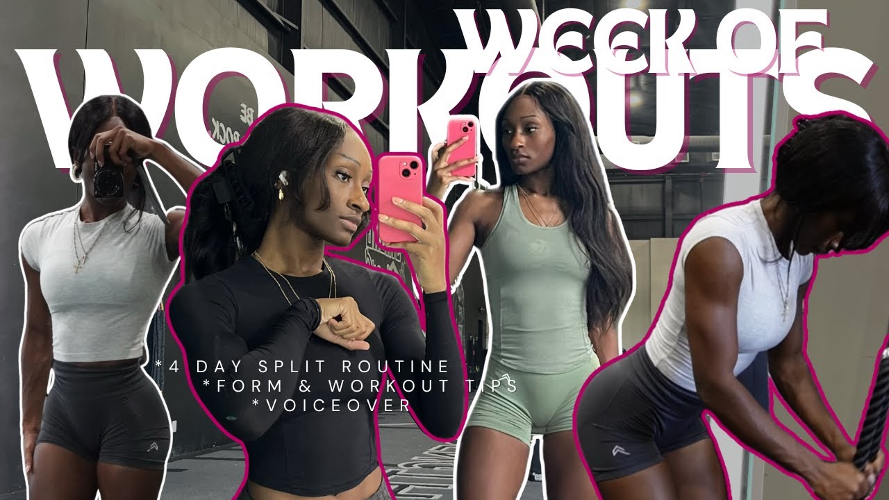 WEEK OF WORKOUTS I my weekly split + workout tips