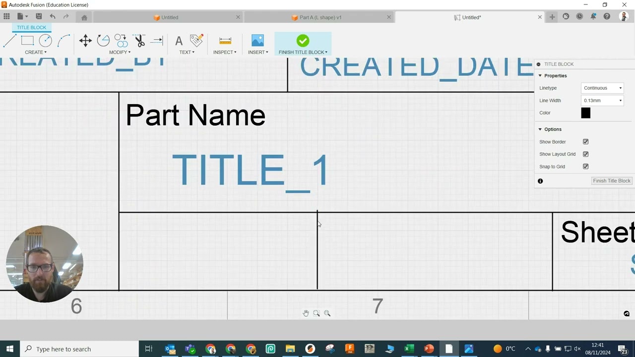 Fusion 360: Making a Drawing Template