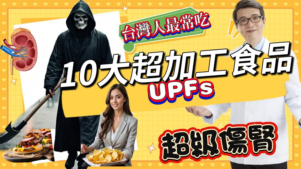 台灣民眾常吃的十種超加工食品「超級傷腎」，六大解方來幫你，最新文獻怎麼說？