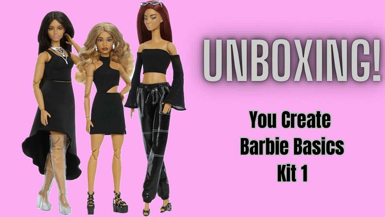 РАСПАКОВКА и обзор набора You Create Barbie Basics Kit 1 *взрослый коллекционер*