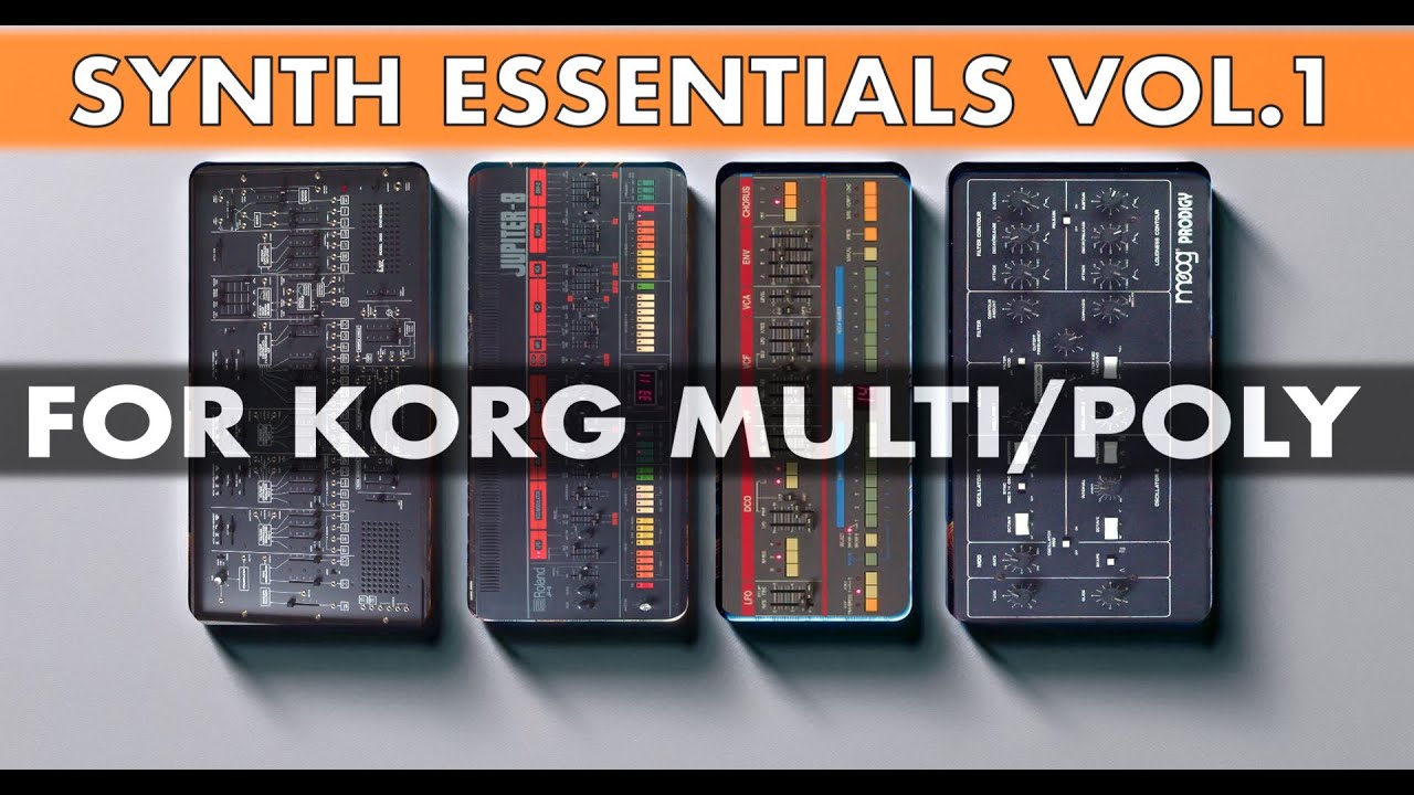Synth Essentials Vol.1 — набор звуков Korg Multi/Poly — коллекция лучших патчей