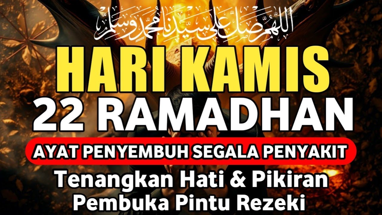 MALAM KAMIS 22 RAMADHAN DOA PENYEMBUH SEGALA PENYAKIT,INSYAALLAH SAKIT DITUBUHMU SEMBUH | Alaa Aqel