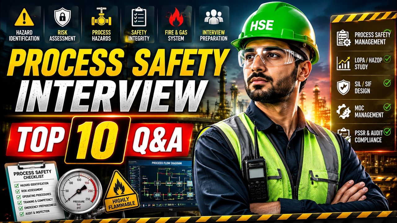 Process Safety Interview Question and Answer | Interview Question and Answer for Process Safety