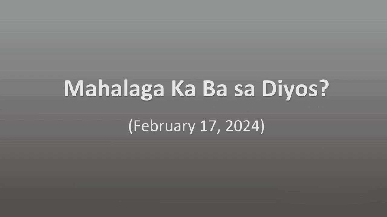 Mahalaga Ka Ba sa Diyos? #bibletalk #jehovahswitnesses #youtube