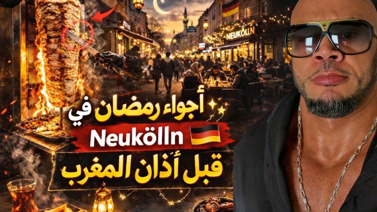 جولة قصيرة قبل الفطور وأجواء رمضان في برلين 🇩🇪 | حي Neukölln