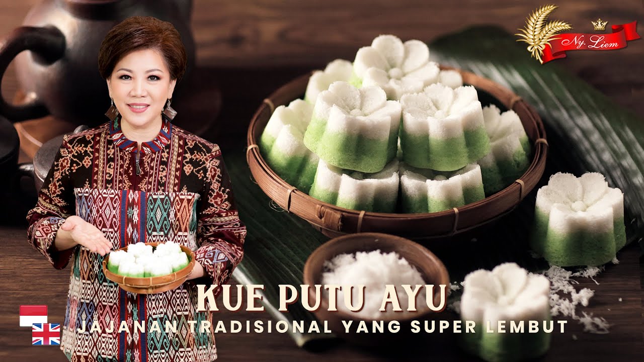 LEMBUT & GURIH!! Resep Kue Tradisional Putu Ayu Kukus (ANTI BANTAT!!)
