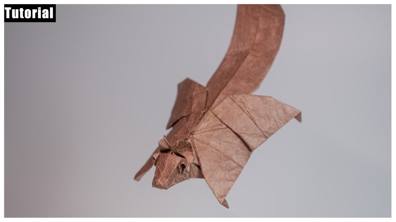 Origami Tutorial EP.13 |  Origami Flying squirrel  (Level 2)