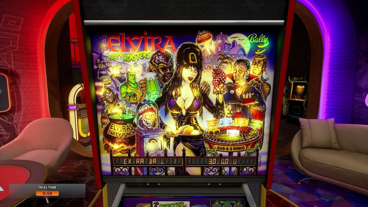 PINBALL FX - Elvira and the Party Monsters Pinball Machine (Bally, 1989) #pinballfx #pinball