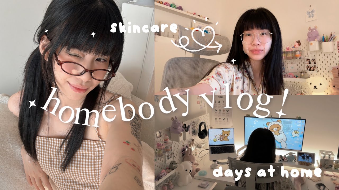 Cozy Homebody Day in the Life 🧸 Un productive vlog, Self-Care Routine, Desk Setup, Halloween Makeup