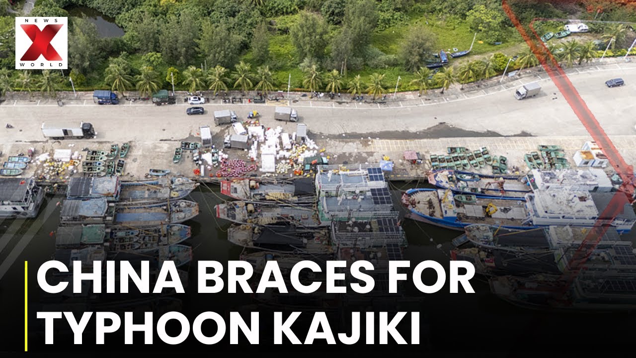 China Braces for Powerful Typhoon Kajiki as It Intensifies, Thousands Evacuated | NewsX World