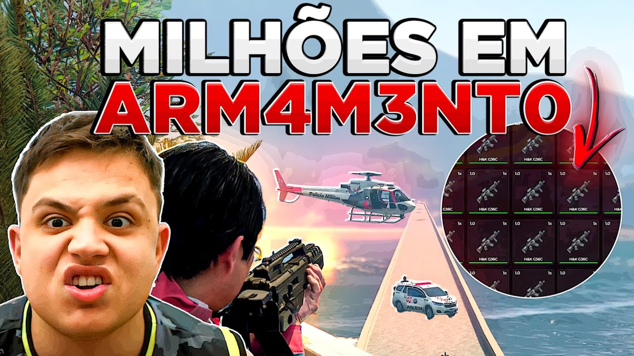 ENTREGA DE ARM@S ATRAIU TODA A POLÍCIA DA CIDADE no GTA RP! (Modder Clips)