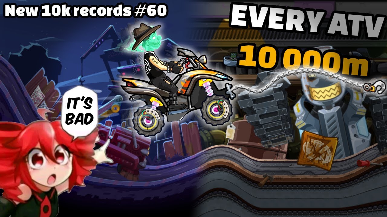 😝I GOT EVERY ATV 10K - New 10k records #60 - Hill Climb Racing 2 🍣
