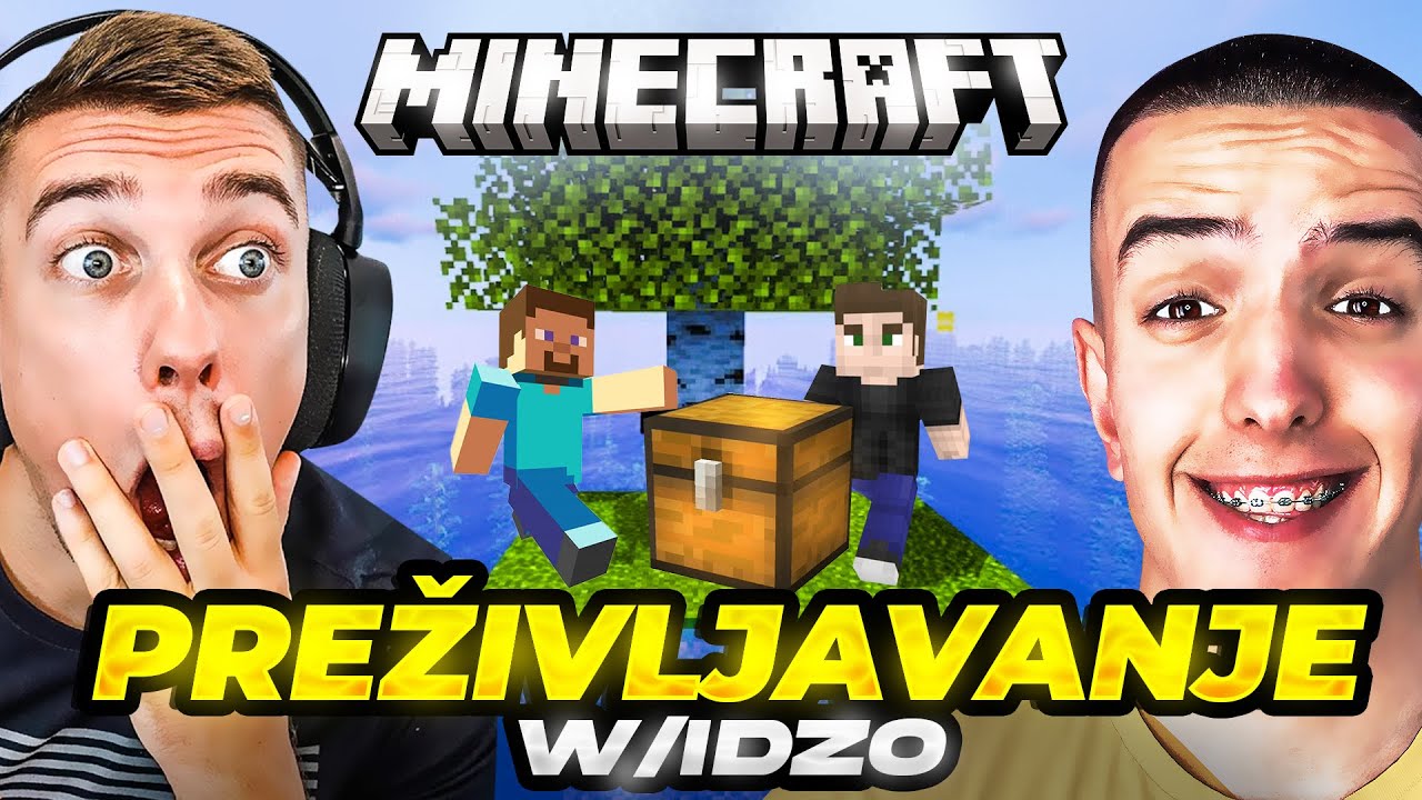 PRONAŠLI SMO TAJANSTVENI CHEST I NAPRAVILI PRVU KUĆU ! MINECRAFT PREŽIVLJAVANJE SA IDZOM #1
