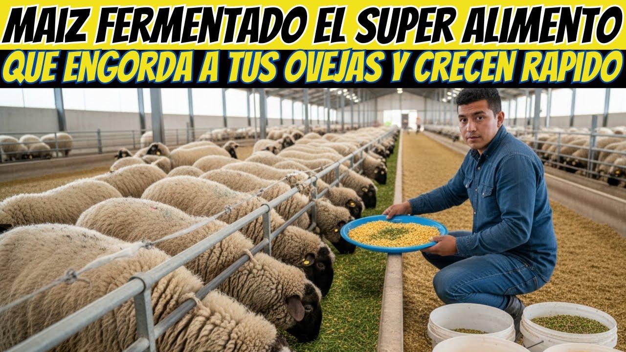 MAÍZ FERMENTADO Casero Mis 4 ovejas Engordaron y crecieron super  Rápido Método comprobado 1