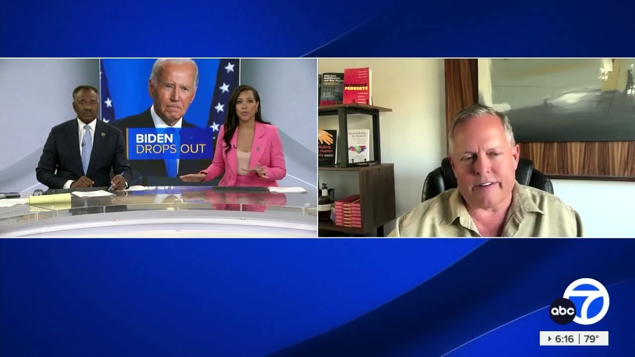 President Biden drops out of presidential race | Tony Smith, poli sci, on KABC, July 21, 2024