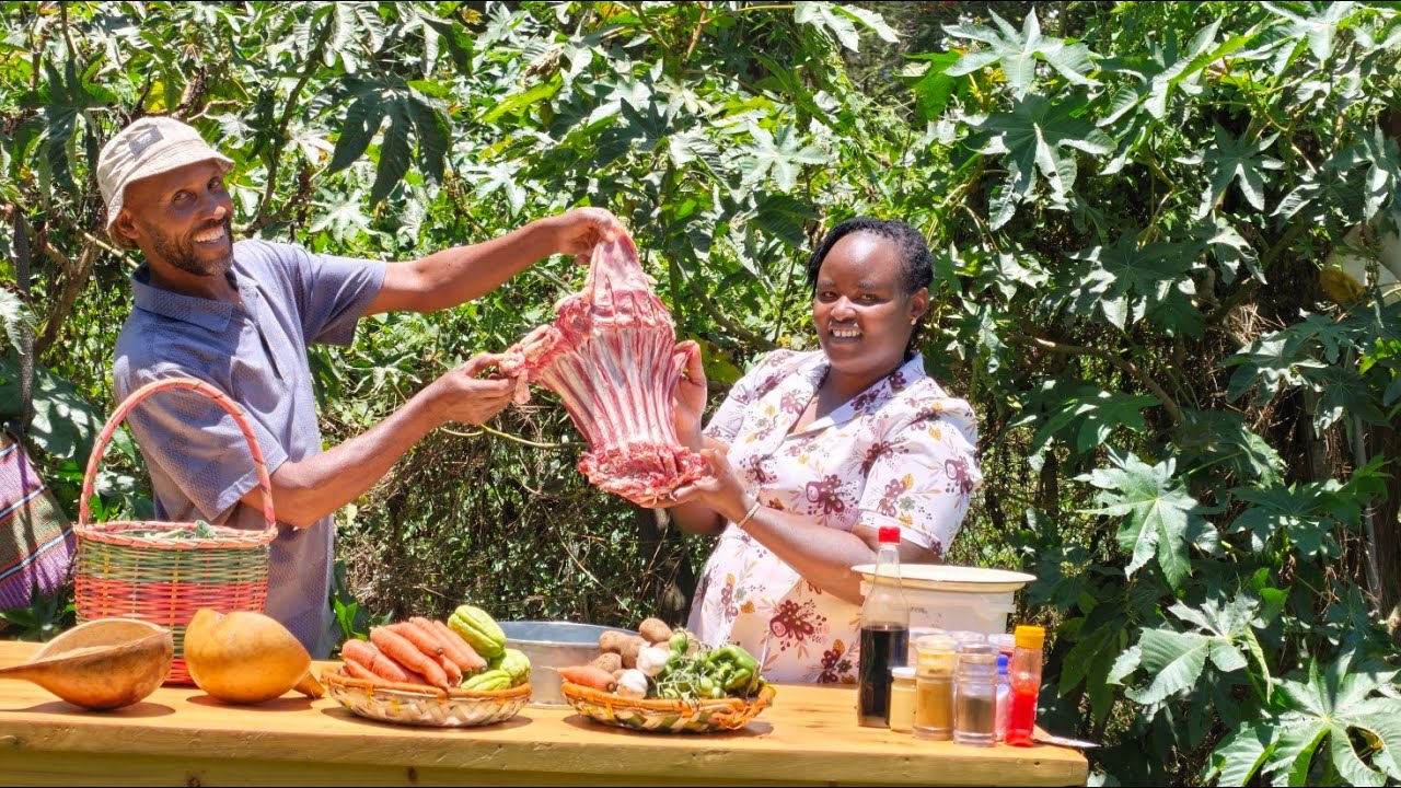 This Village Goat Ribs Dinner Is So Comforting 🔥 | Traditional African Cooking