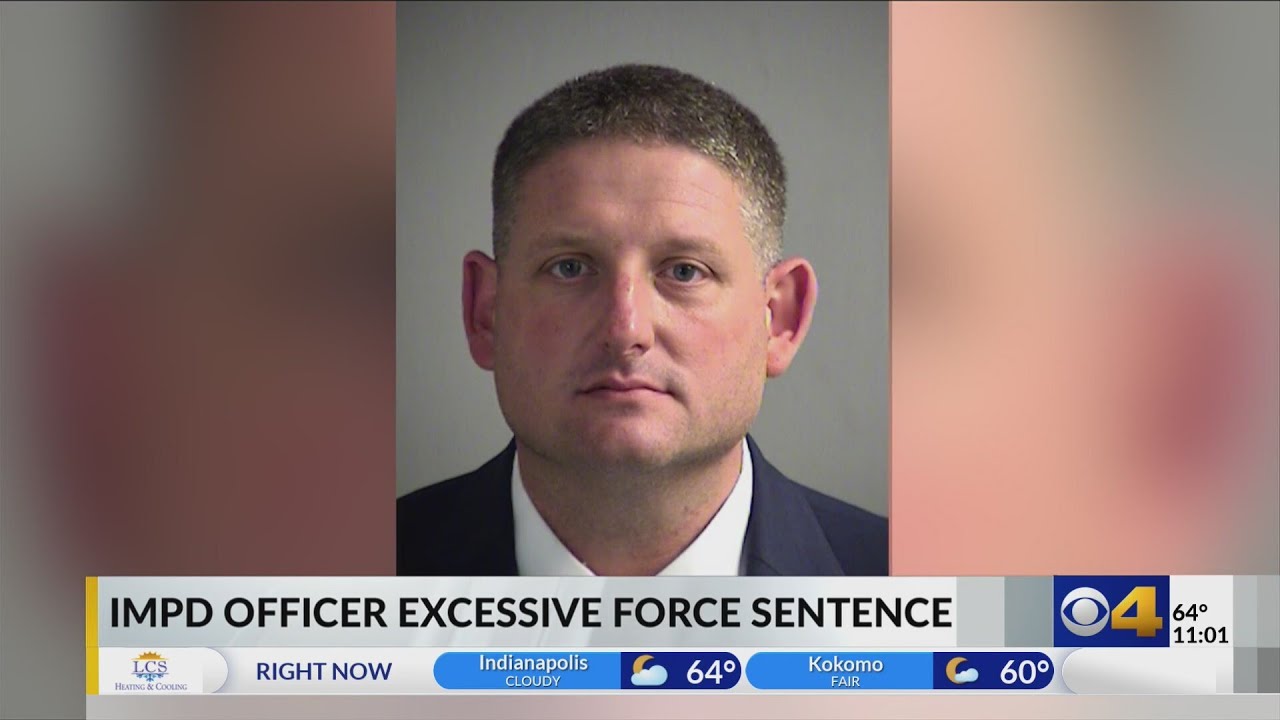 IMPD officer to spend year in prison after excessive force arrest in downtown Indy