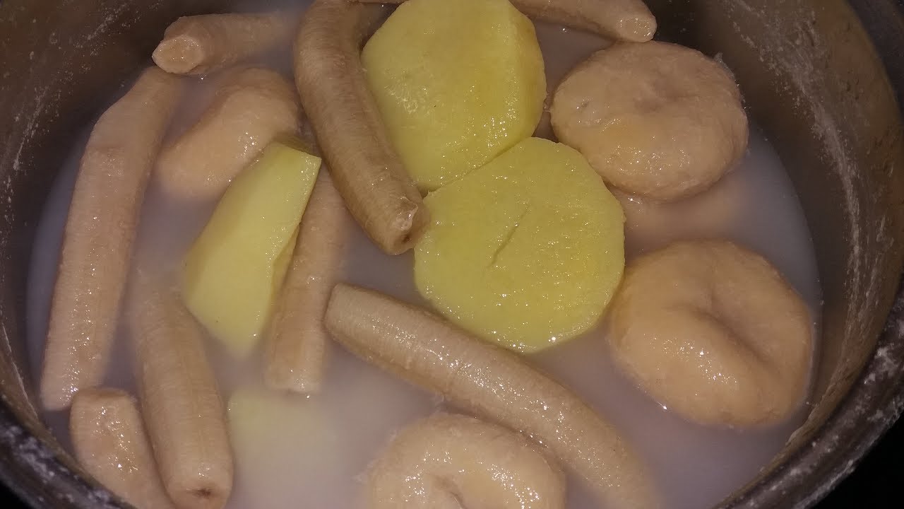 How to Cook Jamaican Hard Boiled Food(in one pot)