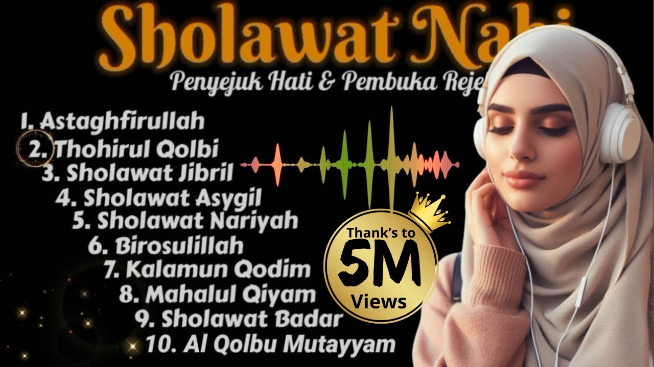 SHOLAWAT NABI MERDU PENARIK REZEKI 2025 😭 | Kumpulan Sholawat Jibril, Nariyah, Badar Paling Mustajab