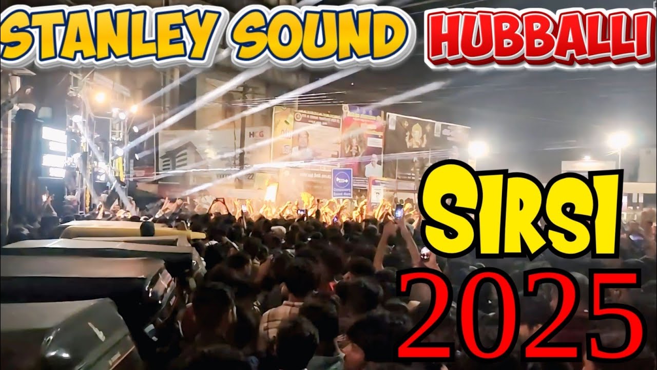 Hindu maha ganapati neharu nagar sirsi 2025 stanley sound Hubballi crowd king 👑🥵