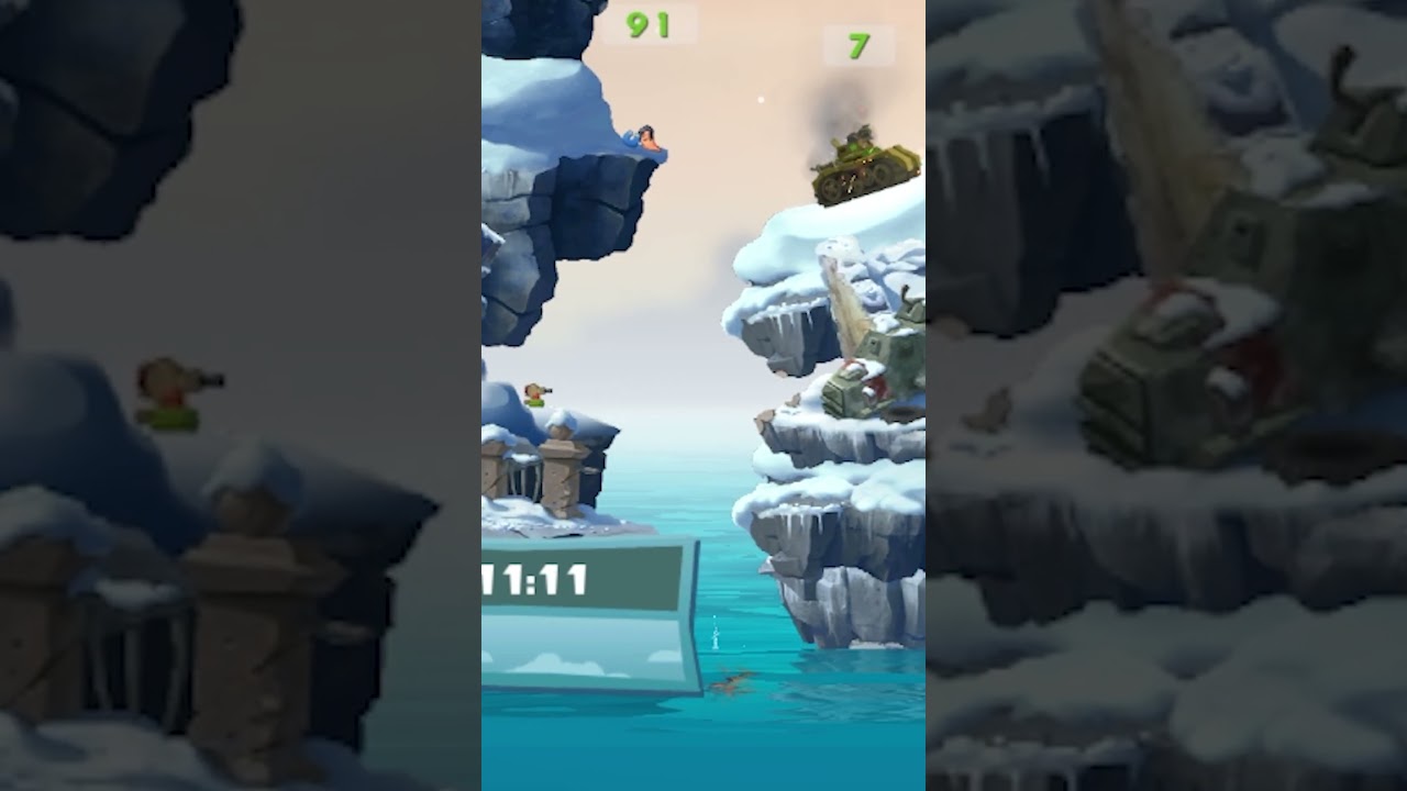 How Do Turrets Work In Worms W M D?  #gamerlife #gaming #wormsgame