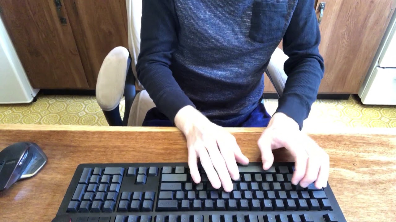 Kailh Box Pale Blue switches Typing Test