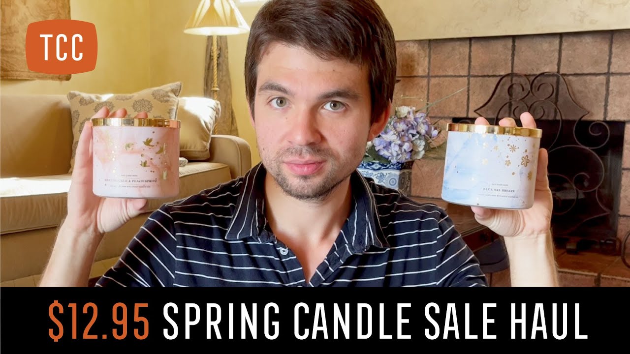 HAUL: $12.95 CANDLE SALE - New Spring Candles Bath & Body Works