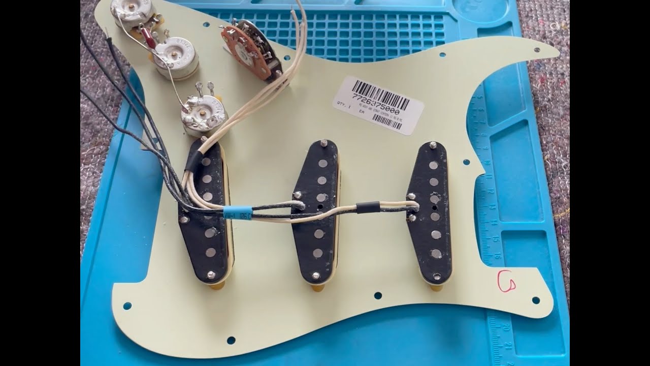Câblage d'une Fender Stratocaster