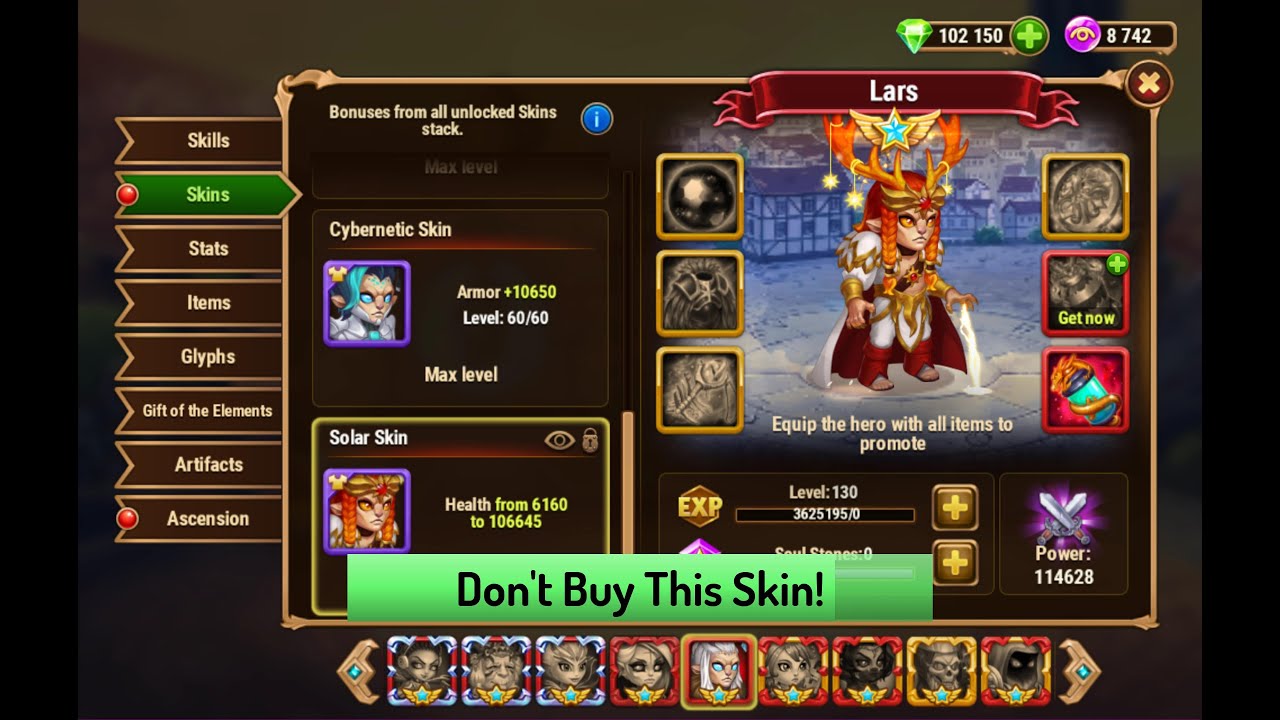 Hero Wars &mdash; Don't Buy Lars New Health Skin