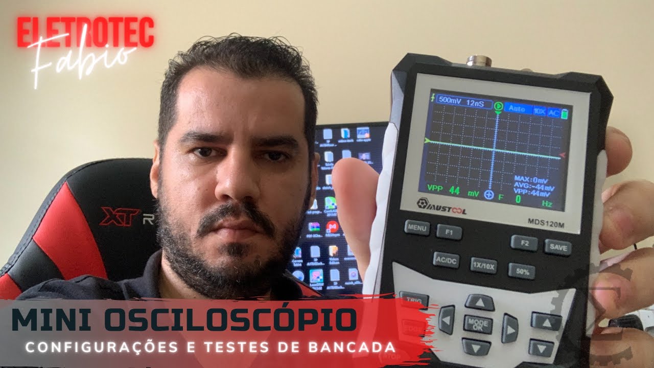 Conheça o Mini Osciloscópio Portátil MDS120M de 120MHz