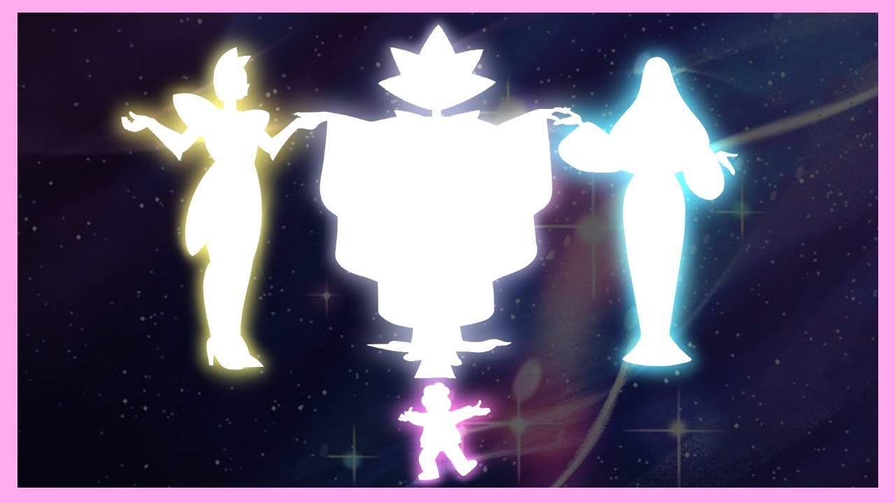 FUSION: Steven + Yellow + White + Blue Diamond = Paragon Diamond - Rose Cuarzo