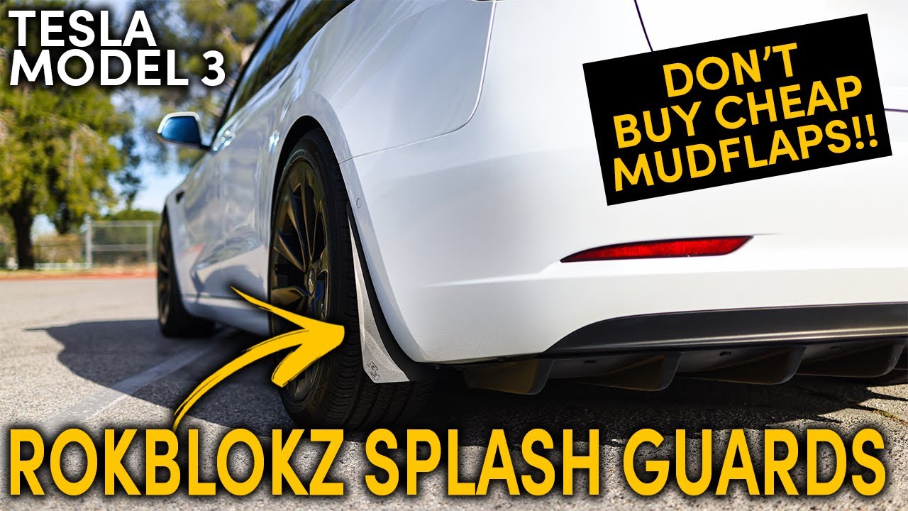BEST TESLA MUD FLAPS - ROKBLOKZ | Tesla Model 3