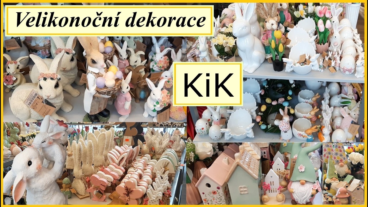 Jarní dekorace, barvy a inspirace v KiK 🐣🌷
