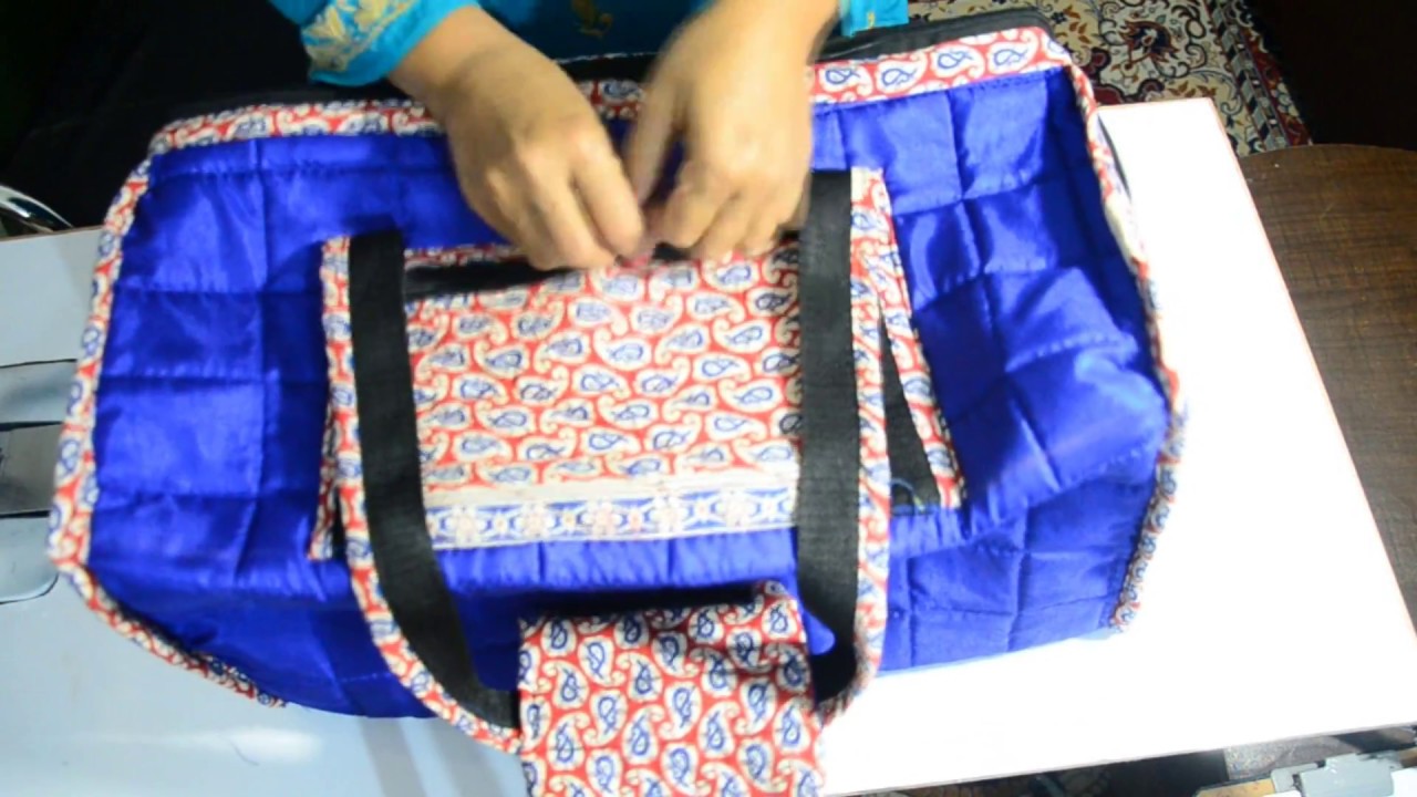DIY BEAUTIFUL TOUR BAG WITH MANY POCKET / उपयोगी और सुन्दर सफर का बैग बनायें