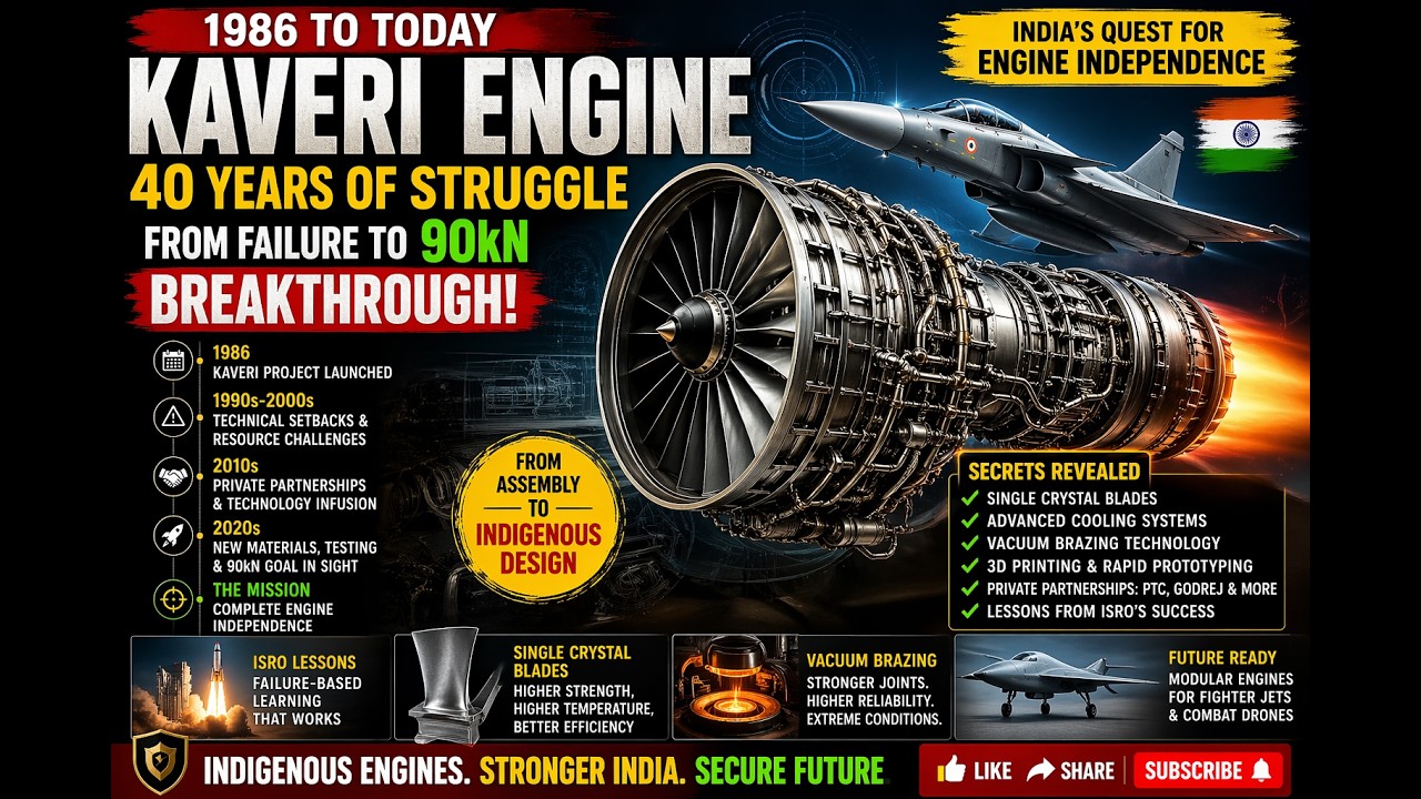 Kaveri Engine:India&rsquo;s 40-Year Struggle for Jet Engine Independence From Failure to 90kN Breakthrough