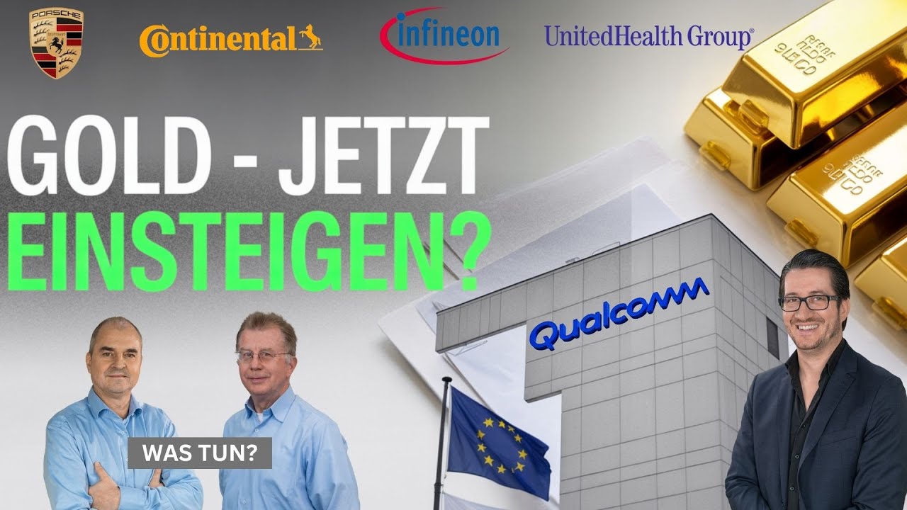 Qualcomm befeuert das KI Rennen! Infineon, Gold, EURUSD, SUSS, Continental, Porsche, United Health