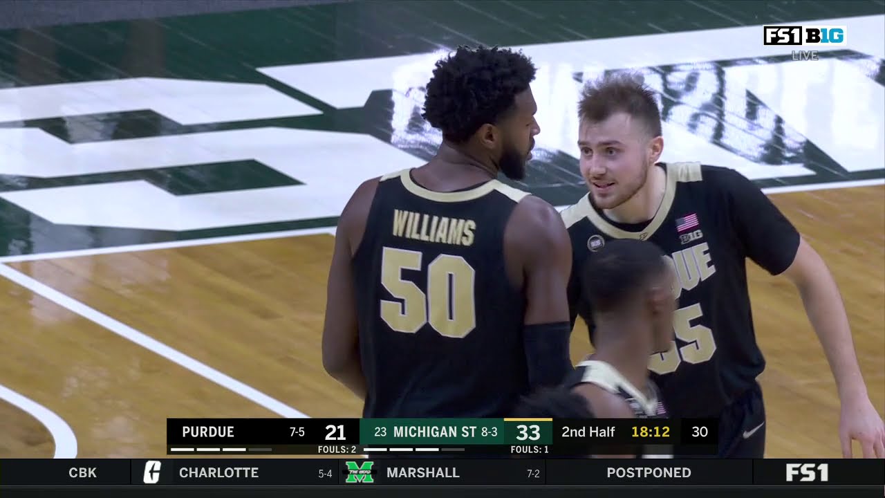 Trevion Williams vs Michigan State. 26pts, 9reb. Game Winner! 2021.01.08