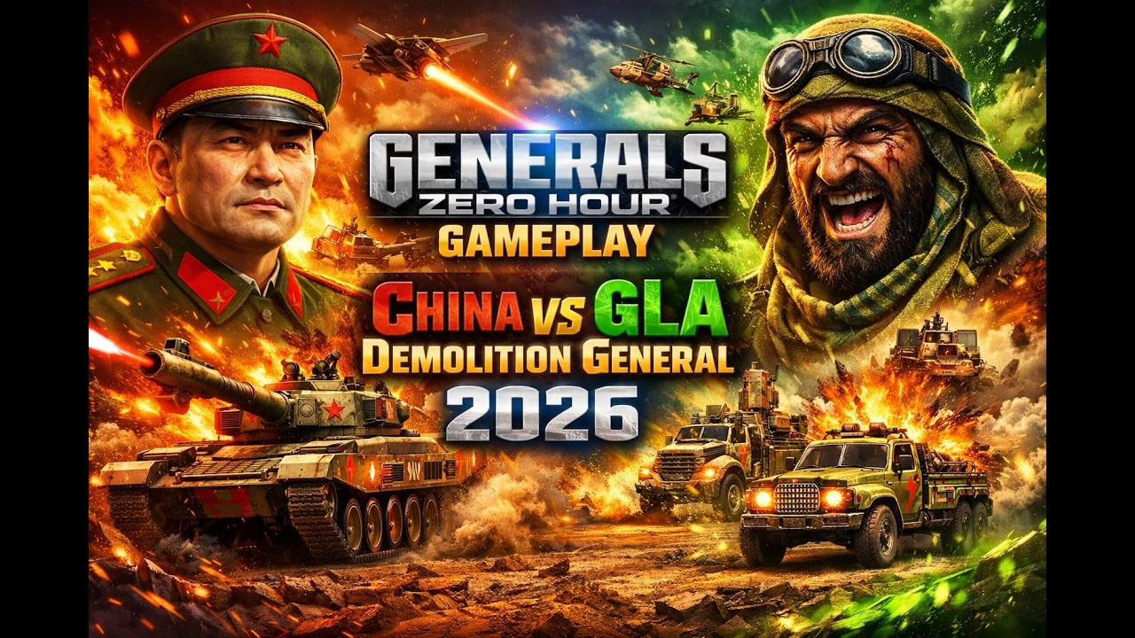 Generals Zero Hour Gameplay China VS GLA Demolition General 2026