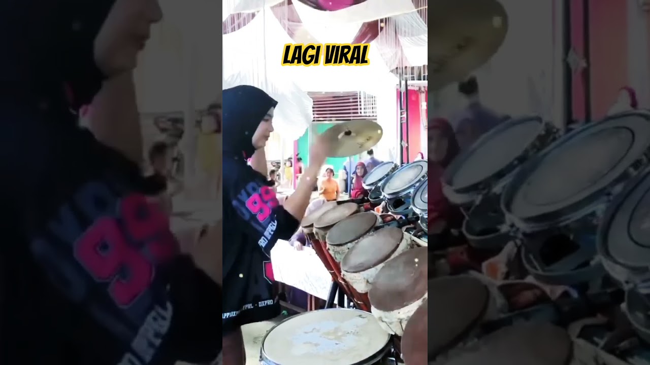 lagi viral, keren penabuh kendang cewek #shorts