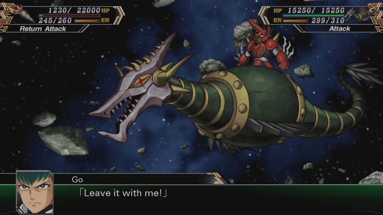 Super Robot Wars V - Shin Getter Dragon Attacks