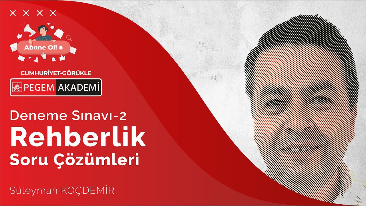 REHBERLİK DENEME SINAVI/EĞİTİM BİLİMLERİ