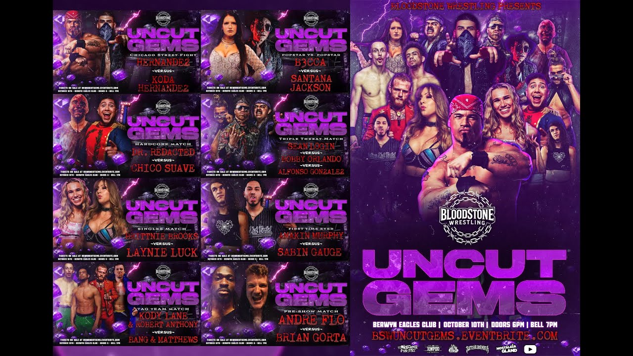 Uncut Gems - FULL EVENT // Bloodstone Wrestling