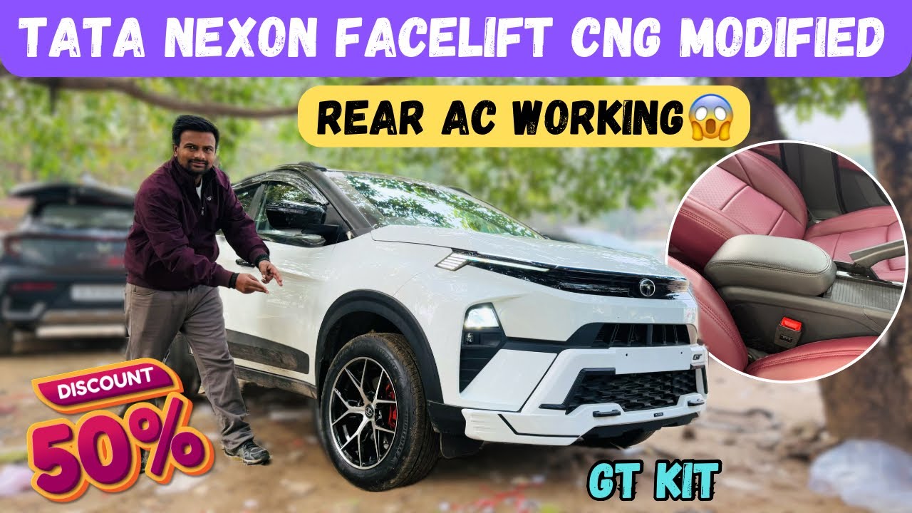 REAR AC INSTALLED IN TATA NEXON FACELIFT CNG✅TATA NEXON MODIFICATION✅TATA NEXON CNG MODIFIED✅NEXON
