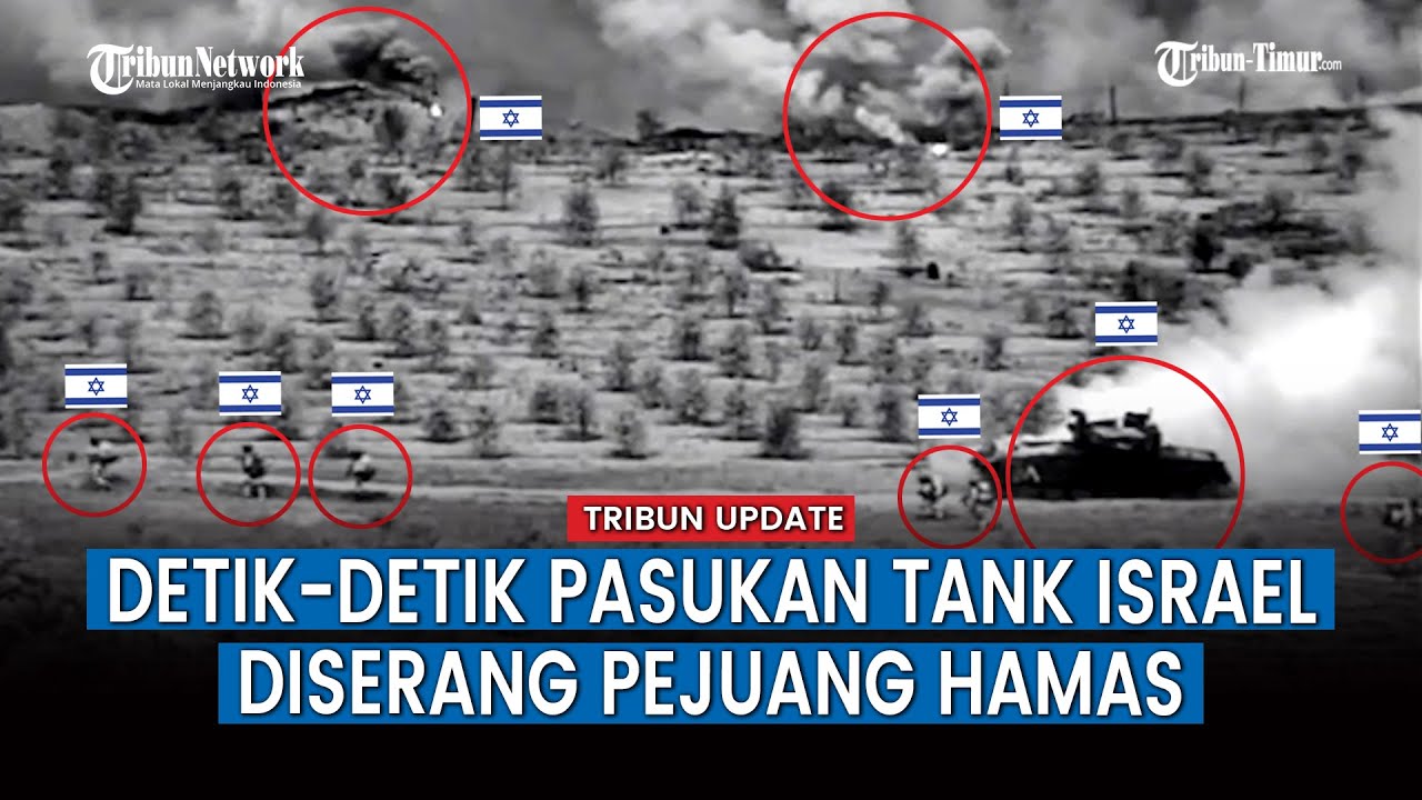 Tank Israel Diadang Pejuang Hamas saat Lakukan Serangan Darat di Gaza