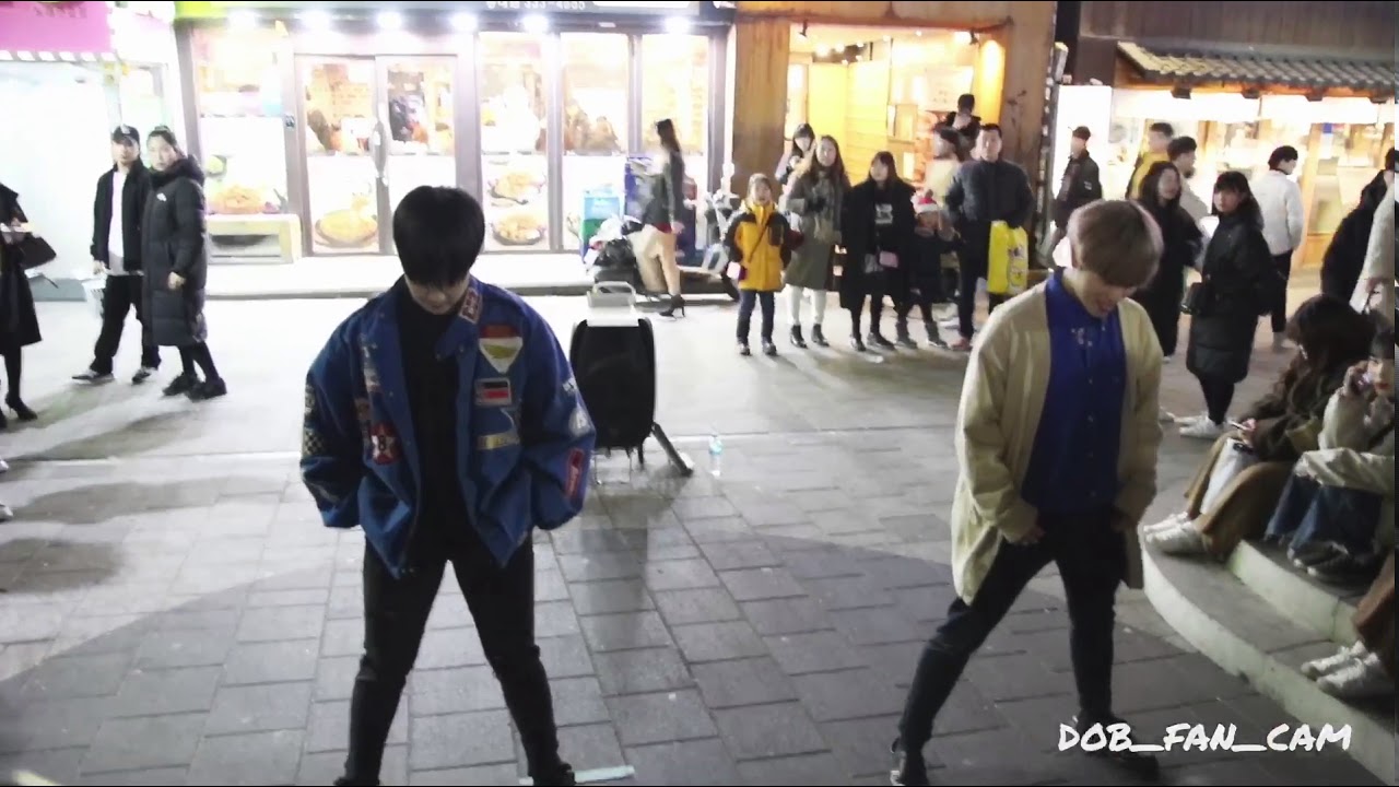 180221 디오비 DOB 효진&태영 홍대공연 / 방탄소년단(BTS) - DNA