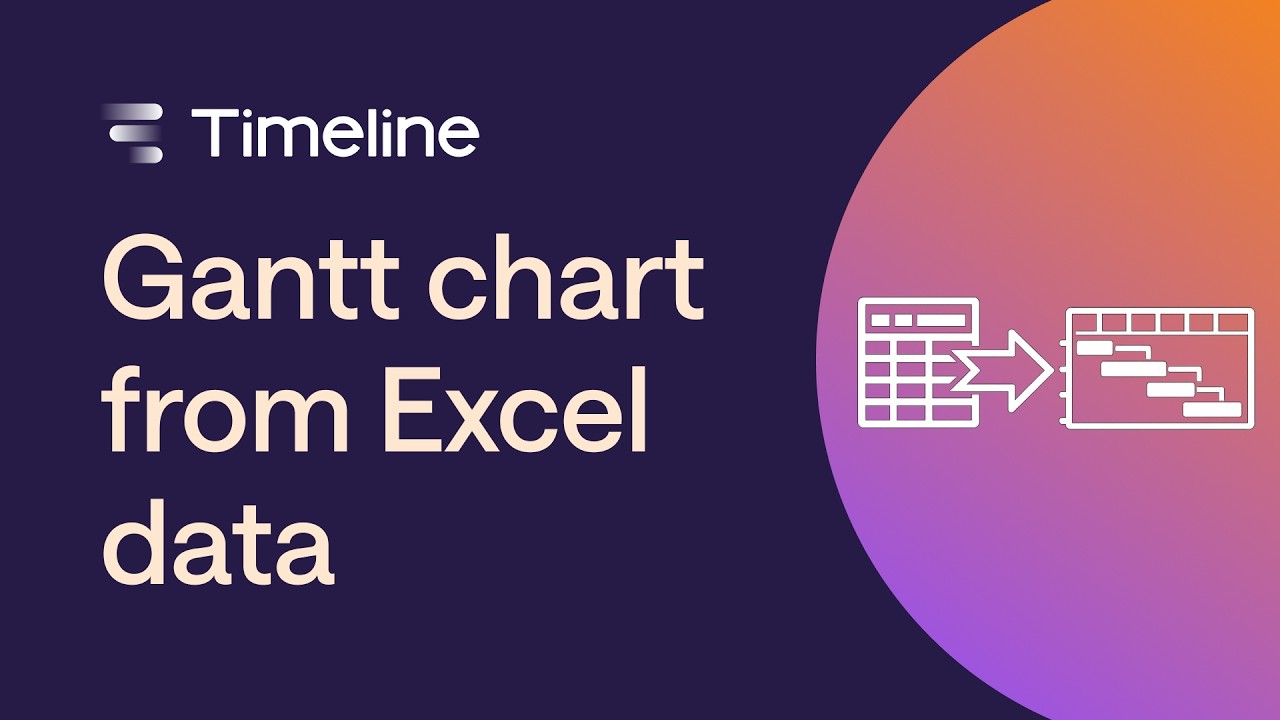 How to make a PROJECT TIMELINE from Excel Data | Office Timeline