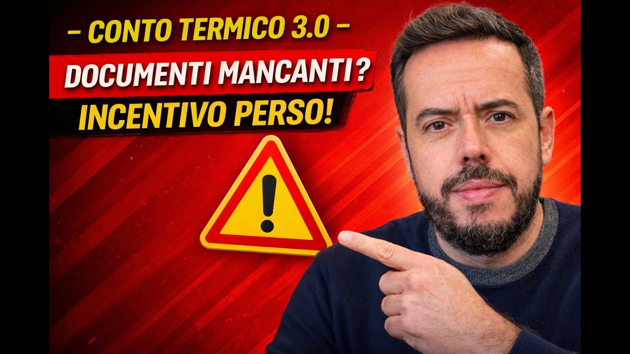 Conto Termico 3.0 &ldquo;Cosa devi avere PRIMA di iniziare i lavori per non perdere l&rsquo;incentivo&rdquo;