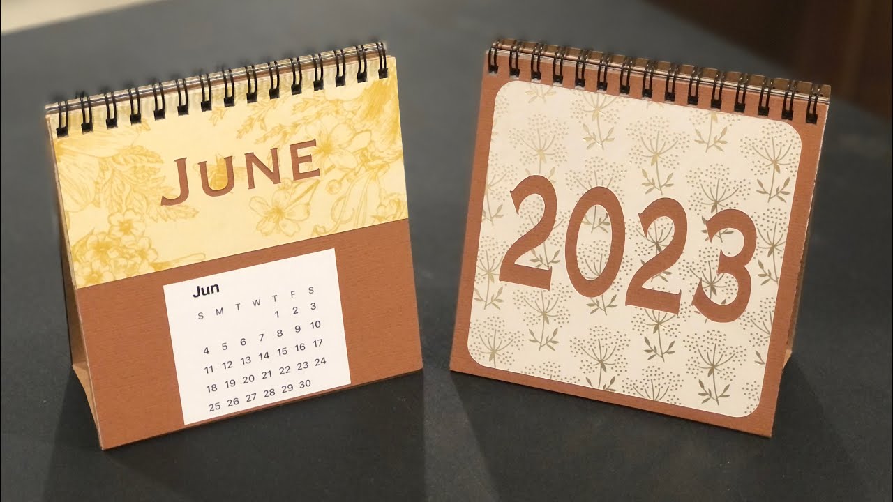 How to make a Desktop Calendar ( Cricut app)