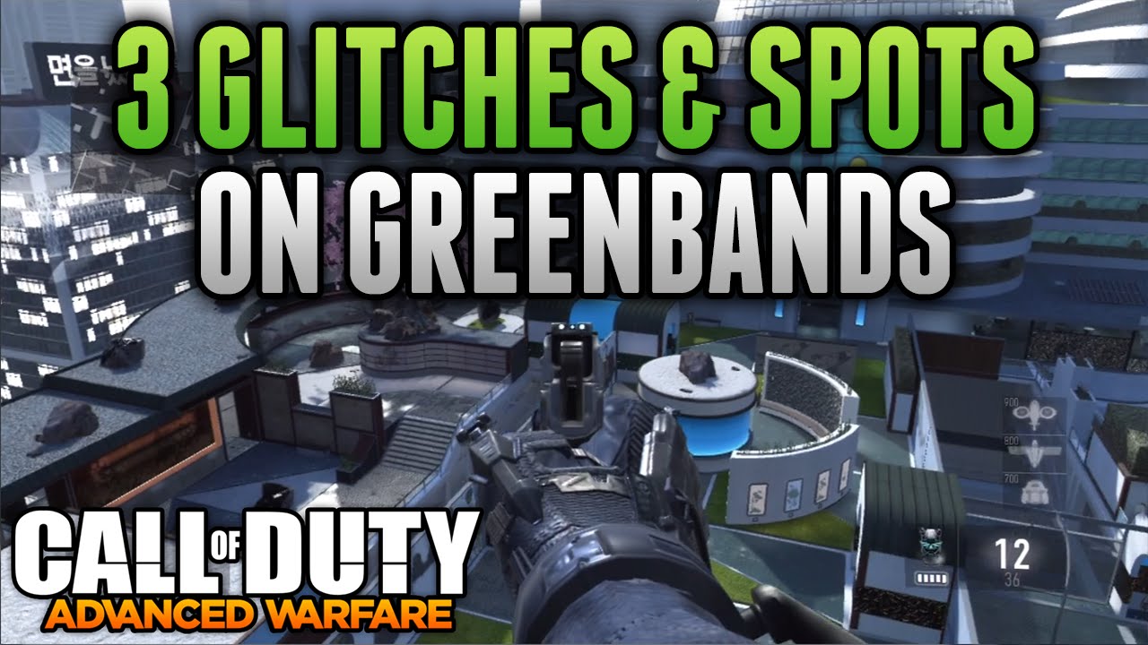 Advanced Warfare Glitches - 3 GLITCHES ON GREENBAND - Under Map Glitch, On Top of Map & Out of Map