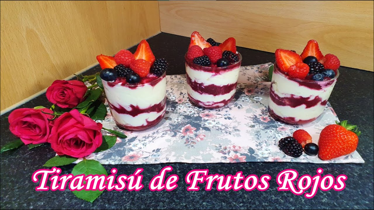 TIRAMISÚ de FRUTOS ROJOS para el DÍA DE LAS MADRES | POSTRE SIN HORNO❤👩🏽‍🍳
